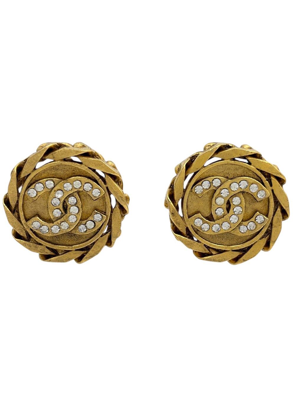 Chanel Cc Logo Clip-On Earrings Metal #346773C76B